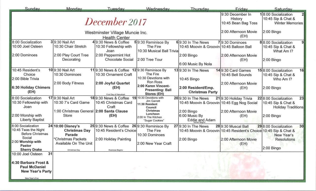 Westminster Village Muncie Senior Living Community Assisted Living